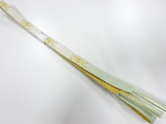 JAPANESE KIMONO / UNUSED KOREI HAND-TIED OBIJIME
